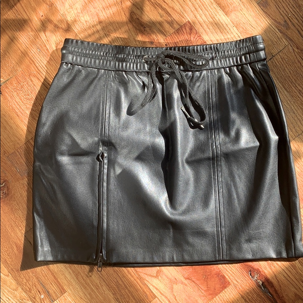 90s Mini Skirt Vegan Leather